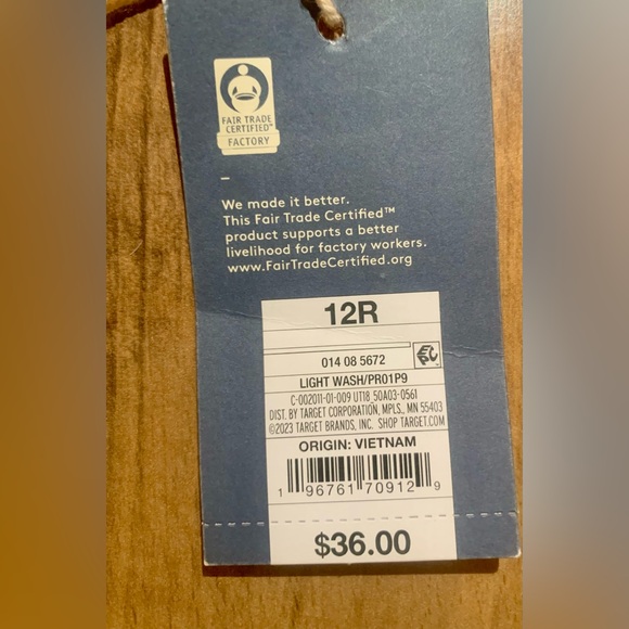 Women's High-Rise Wide Leg Jeans - Universal Thread Light Wash - Picture 5 of 5